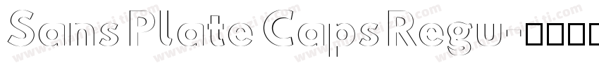 Sans Plate Caps Regu字体转换